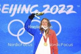 19.02.2022, Beijing, China (CHN): Justine Braisaz-Bouchet (FRA) - XXIV. Olympic Winter Games Beijing 2022, Biathlon, medals, Beijing (CHN). www.nordicfocus.com. © Manzoni/NordicFocus. Every downloaded picture is fee-liable.