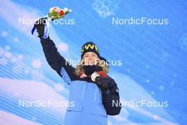 14.02.2022, Beijing, China (CHN): Elvira Oeberg (SWE) - XXIV. Olympic Winter Games Beijing 2022, Biathlon, medals, Beijing (CHN). www.nordicfocus.com. © Manzoni/NordicFocus. Every downloaded picture is fee-liable.