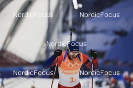 05.02.2022, Beijing, China (CHN): Tarjei Boe (NOR) - XXIV. Olympic Winter Games Beijing 2022, Biathlon, mixed relay, Beijing (CHN). www.nordicfocus.com. © Manzoni/NordicFocus. Every downloaded picture is fee-liable.