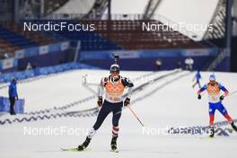 05.02.2022, Beijing, China (CHN): Sean Doherty (USA) - XXIV. Olympic Winter Games Beijing 2022, Biathlon, mixed relay, Beijing (CHN). www.nordicfocus.com. © Manzoni/NordicFocus. Every downloaded picture is fee-liable.