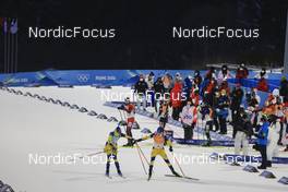05.02.2022, Beijing, China (CHN): Elvira Oeberg (SWE), Martin Ponsiluoma (SWE), (l-r) - XXIV. Olympic Winter Games Beijing 2022, Biathlon, mixed relay, Beijing (CHN). www.nordicfocus.com. © Manzoni/NordicFocus. Every downloaded picture is fee-liable.