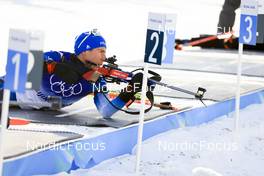 05.02.2022, Beijing, China (CHN): Quentin Fillon Maillet (FRA) - XXIV. Olympic Winter Games Beijing 2022, Biathlon, mixed relay, Beijing (CHN). www.nordicfocus.com. © Manzoni/NordicFocus. Every downloaded picture is fee-liable.