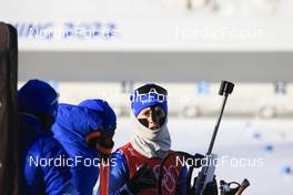 05.02.2022, Beijing, China (CHN): Anais Chevalier-Bouchet (FRA) - XXIV. Olympic Winter Games Beijing 2022, Biathlon, mixed relay, Beijing (CHN). www.nordicfocus.com. © Manzoni/NordicFocus. Every downloaded picture is fee-liable.