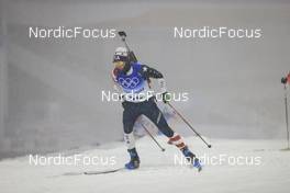 13.02.2022, Beijing, China (CHN): Jake Brown (USA) - XXIV. Olympic Winter Games Beijing 2022, Biathlon, pursuit men, Beijing (CHN). www.nordicfocus.com. © Manzoni/NordicFocus. Every downloaded picture is fee-liable.