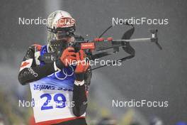 13.02.2022, Beijing, China (CHN): Jules Burnotte (CAN) - XXIV. Olympic Winter Games Beijing 2022, Biathlon, pursuit men, Beijing (CHN). www.nordicfocus.com. © Manzoni/NordicFocus. Every downloaded picture is fee-liable.