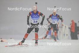 13.02.2022, Beijing, China (CHN): Scott Gow (CAN) - XXIV. Olympic Winter Games Beijing 2022, Biathlon, pursuit men, Beijing (CHN). www.nordicfocus.com. © Manzoni/NordicFocus. Every downloaded picture is fee-liable.