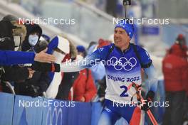 13.02.2022, Beijing, China (CHN): Quentin Fillon Maillet (FRA) - XXIV. Olympic Winter Games Beijing 2022, Biathlon, pursuit men, Beijing (CHN). www.nordicfocus.com. © Manzoni/NordicFocus. Every downloaded picture is fee-liable.