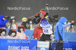 13.02.2022, Beijing, China (CHN): Philipp Nawrath (GER) - XXIV. Olympic Winter Games Beijing 2022, Biathlon, pursuit men, Beijing (CHN). www.nordicfocus.com. © Manzoni/NordicFocus. Every downloaded picture is fee-liable.