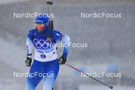 13.02.2022, Beijing, China (CHN): Anais Bescond (FRA) - XXIV. Olympic Winter Games Beijing 2022, Biathlon, pursuit women, Beijing (CHN). www.nordicfocus.com. © Manzoni/NordicFocus. Every downloaded picture is fee-liable.
