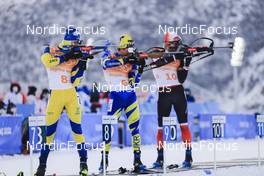 15.02.2022, Beijing, China (CHN): Martin Ponsiluoma (SWE) - XXIV. Olympic Winter Games Beijing 2022, Biathlon, relay men, Beijing (CHN). www.nordicfocus.com. © Manzoni/NordicFocus. Every downloaded picture is fee-liable.