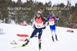 15.02.2022, Beijing, China (CHN): Sean Doherty (USA) - XXIV. Olympic Winter Games Beijing 2022, Biathlon, relay men, Beijing (CHN). www.nordicfocus.com. © Manzoni/NordicFocus. Every downloaded picture is fee-liable.