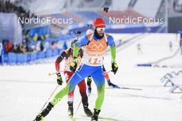 15.02.2022, Beijing, China (CHN): Lovro Planko (SLO) - XXIV. Olympic Winter Games Beijing 2022, Biathlon, relay men, Beijing (CHN). www.nordicfocus.com. © Manzoni/NordicFocus. Every downloaded picture is fee-liable.