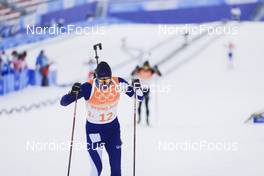 15.02.2022, Beijing, China (CHN): Olli Hiidensalo (FIN) - XXIV. Olympic Winter Games Beijing 2022, Biathlon, relay men, Beijing (CHN). www.nordicfocus.com. © Manzoni/NordicFocus. Every downloaded picture is fee-liable.