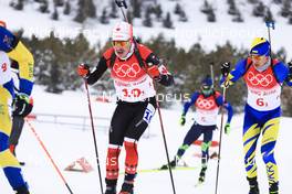 15.02.2022, Beijing, China (CHN): Adam Runnalls (CAN) - XXIV. Olympic Winter Games Beijing 2022, Biathlon, relay men, Beijing (CHN). www.nordicfocus.com. © Manzoni/NordicFocus. Every downloaded picture is fee-liable.