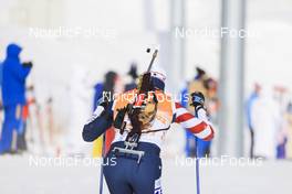 15.02.2022, Beijing, China (CHN): Paul Schommer (USA) - XXIV. Olympic Winter Games Beijing 2022, Biathlon, relay men, Beijing (CHN). www.nordicfocus.com. © Manzoni/NordicFocus. Every downloaded picture is fee-liable.