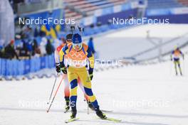 15.02.2022, Beijing, China (CHN): Martin Ponsiluoma (SWE) - XXIV. Olympic Winter Games Beijing 2022, Biathlon, relay men, Beijing (CHN). www.nordicfocus.com. © Manzoni/NordicFocus. Every downloaded picture is fee-liable.