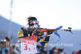 16.02.2022, Beijing, China (CHN): Linn Persson (SWE) - XXIV. Olympic Winter Games Beijing 2022, Biathlon, relay women, Beijing (CHN). www.nordicfocus.com. © Manzoni/NordicFocus. Every downloaded picture is fee-liable.