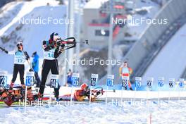 16.02.2022, Beijing, China (CHN): Megan Bankes (CAN) - XXIV. Olympic Winter Games Beijing 2022, Biathlon, relay women, Beijing (CHN). www.nordicfocus.com. © Manzoni/NordicFocus. Every downloaded picture is fee-liable.