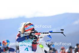 16.02.2022, Beijing, China (CHN): Tiril Eckhoff (NOR) - XXIV. Olympic Winter Games Beijing 2022, Biathlon, relay women, Beijing (CHN). www.nordicfocus.com. © Manzoni/NordicFocus. Every downloaded picture is fee-liable.