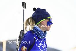 16.02.2022, Beijing, China (CHN): Hanna Sola (BLR) - XXIV. Olympic Winter Games Beijing 2022, Biathlon, relay women, Beijing (CHN). www.nordicfocus.com. © Manzoni/NordicFocus. Every downloaded picture is fee-liable.