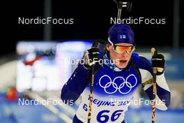 12.02.2022, Beijing, China (CHN): Tuomas Harjula (FIN) - XXIV. Olympic Winter Games Beijing 2022, Biathlon, sprint men, Beijing (CHN). www.nordicfocus.com. © Manzoni/NordicFocus. Every downloaded picture is fee-liable.