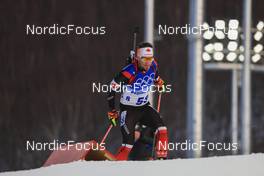 12.02.2022, Beijing, China (CHN): Christian Gow (CAN) - XXIV. Olympic Winter Games Beijing 2022, Biathlon, sprint men, Beijing (CHN). www.nordicfocus.com. © Manzoni/NordicFocus. Every downloaded picture is fee-liable.