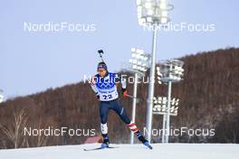 12.02.2022, Beijing, China (CHN): Jake Brown (USA) - XXIV. Olympic Winter Games Beijing 2022, Biathlon, sprint men, Beijing (CHN). www.nordicfocus.com. © Manzoni/NordicFocus. Every downloaded picture is fee-liable.