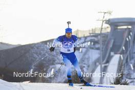 12.02.2022, Beijing, China (CHN): Simon Desthieux (FRA) - XXIV. Olympic Winter Games Beijing 2022, Biathlon, sprint men, Beijing (CHN). www.nordicfocus.com. © Manzoni/NordicFocus. Every downloaded picture is fee-liable.