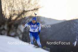 12.02.2022, Beijing, China (CHN): Simon Desthieux (FRA) - XXIV. Olympic Winter Games Beijing 2022, Biathlon, sprint men, Beijing (CHN). www.nordicfocus.com. © Manzoni/NordicFocus. Every downloaded picture is fee-liable.
