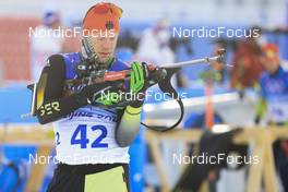 12.02.2022, Beijing, China (CHN): Roman Rees (GER) - XXIV. Olympic Winter Games Beijing 2022, Biathlon, sprint men, Beijing (CHN). www.nordicfocus.com. © Manzoni/NordicFocus. Every downloaded picture is fee-liable.