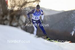 12.02.2022, Beijing, China (CHN): Olli Hiidensalo (FIN) - XXIV. Olympic Winter Games Beijing 2022, Biathlon, sprint men, Beijing (CHN). www.nordicfocus.com. © Manzoni/NordicFocus. Every downloaded picture is fee-liable.