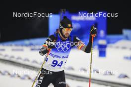 12.02.2022, Beijing, China (CHN): Cesar Beauvais (BEL) - XXIV. Olympic Winter Games Beijing 2022, Biathlon, sprint men, Beijing (CHN). www.nordicfocus.com. © Manzoni/NordicFocus. Every downloaded picture is fee-liable.
