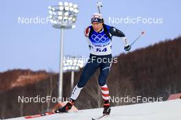 12.02.2022, Beijing, China (CHN): Paul Schommer (USA) - XXIV. Olympic Winter Games Beijing 2022, Biathlon, sprint men, Beijing (CHN). www.nordicfocus.com. © Manzoni/NordicFocus. Every downloaded picture is fee-liable.