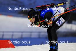 12.02.2022, Beijing, China (CHN): Cesar Beauvais (BEL) - XXIV. Olympic Winter Games Beijing 2022, Biathlon, sprint men, Beijing (CHN). www.nordicfocus.com. © Manzoni/NordicFocus. Every downloaded picture is fee-liable.