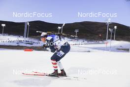 12.02.2022, Beijing, China (CHN): Paul Schommer (USA) - XXIV. Olympic Winter Games Beijing 2022, Biathlon, sprint men, Beijing (CHN). www.nordicfocus.com. © Manzoni/NordicFocus. Every downloaded picture is fee-liable.