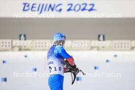 12.02.2022, Beijing, China (CHN): Alexander Loginov (ROC) - XXIV. Olympic Winter Games Beijing 2022, Biathlon, sprint men, Beijing (CHN). www.nordicfocus.com. © Manzoni/NordicFocus. Every downloaded picture is fee-liable.