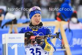 11.02.2022, Beijing, China (CHN): Anna Magnusson (SWE) - XXIV. Olympic Winter Games Beijing 2022, Biathlon, sprint women, Beijing (CHN). www.nordicfocus.com. © Manzoni/NordicFocus. Every downloaded picture is fee-liable.