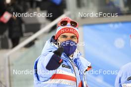 11.02.2022, Beijing, China (CHN): Siegfried Mazet (FRA) coach team Norway - XXIV. Olympic Winter Games Beijing 2022, Biathlon, sprint women, Beijing (CHN). www.nordicfocus.com. © Manzoni/NordicFocus. Every downloaded picture is fee-liable.