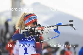 11.02.2022, Beijing, China (CHN): Tiril Eckhoff (NOR) - XXIV. Olympic Winter Games Beijing 2022, Biathlon, sprint women, Beijing (CHN). www.nordicfocus.com. © Manzoni/NordicFocus. Every downloaded picture is fee-liable.