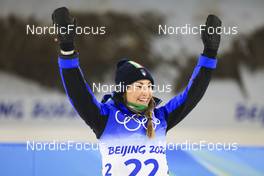11.02.2022, Beijing, China (CHN): Dorothea Wierer (ITA) - XXIV. Olympic Winter Games Beijing 2022, Biathlon, sprint women, Beijing (CHN). www.nordicfocus.com. © Manzoni/NordicFocus. Every downloaded picture is fee-liable.