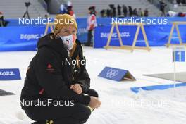11.02.2022, Beijing, China (CHN): Florian Steirer (AUT), coach Team Germany - XXIV. Olympic Winter Games Beijing 2022, Biathlon, sprint women, Beijing (CHN). www.nordicfocus.com. © Manzoni/NordicFocus. Every downloaded picture is fee-liable.