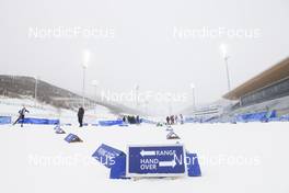 17.02.2022, Beijing, China (CHN): Feature: Track atmosphere  - XXIV. Olympic Winter Games Beijing 2022, Biathlon, training, Beijing (CHN). www.nordicfocus.com. © Manzoni/NordicFocus. Every downloaded picture is fee-liable.