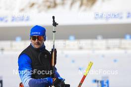 03.02.2022, Beijing, China (CHN): Fabien Claude (FRA) - XXIV. Olympic Winter Games Beijing 2022, Biathlon, training, Beijing (CHN). www.nordicfocus.com. © Manzoni/NordicFocus. Every downloaded picture is fee-liable.