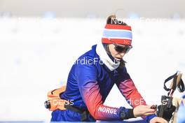 03.02.2022, Beijing, China (CHN): Ida Lien (NOR) - XXIV. Olympic Winter Games Beijing 2022, Biathlon, training, Beijing (CHN). www.nordicfocus.com. © Manzoni/NordicFocus. Every downloaded picture is fee-liable.