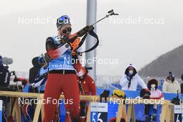 04.02.2022, Beijing, China (CHN): Lisa Theresa Hauser (AUT) - XXIV. Olympic Winter Games Beijing 2022, Biathlon, training, Beijing (CHN). www.nordicfocus.com. © Manzoni/NordicFocus. Every downloaded picture is fee-liable.