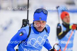 10.02.2022, Beijing, China (CHN): Lukas Hofer (ITA) - XXIV. Olympic Winter Games Beijing 2022, Biathlon, training, Beijing (CHN). www.nordicfocus.com. © Manzoni/NordicFocus. Every downloaded picture is fee-liable.
