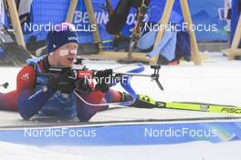 04.02.2022, Beijing, China (CHN): Johannes Thingnes Boe (NOR) - XXIV. Olympic Winter Games Beijing 2022, Biathlon, training, Beijing (CHN). www.nordicfocus.com. © Manzoni/NordicFocus. Every downloaded picture is fee-liable.