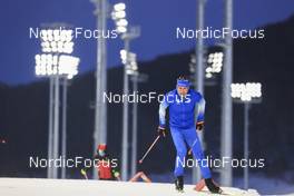 03.02.2022, Beijing, China (CHN): Quentin Fillon Maillet (FRA) - XXIV. Olympic Winter Games Beijing 2022, Biathlon, training, Beijing (CHN). www.nordicfocus.com. © Manzoni/NordicFocus. Every downloaded picture is fee-liable.