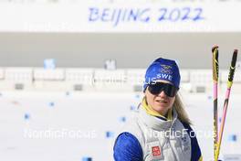 10.02.2022, Beijing, China (CHN): Mona Brorsson (SWE) - XXIV. Olympic Winter Games Beijing 2022, Biathlon, training, Beijing (CHN). www.nordicfocus.com. © Manzoni/NordicFocus. Every downloaded picture is fee-liable.