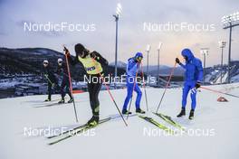10.02.2022, Beijing, China (CHN): Fischer ski test with Lukas Hofer (ITA) - XXIV. Olympic Winter Games Beijing 2022, Biathlon, training, Beijing (CHN). www.nordicfocus.com. © Manzoni/NordicFocus. Every downloaded picture is fee-liable.
